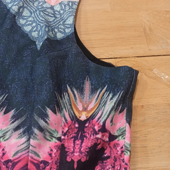 Lulu’s Rococo Supernova Fuchsia Mirror Print Dress Sz S  Small Kaleidoscope - Picture 2 of 16